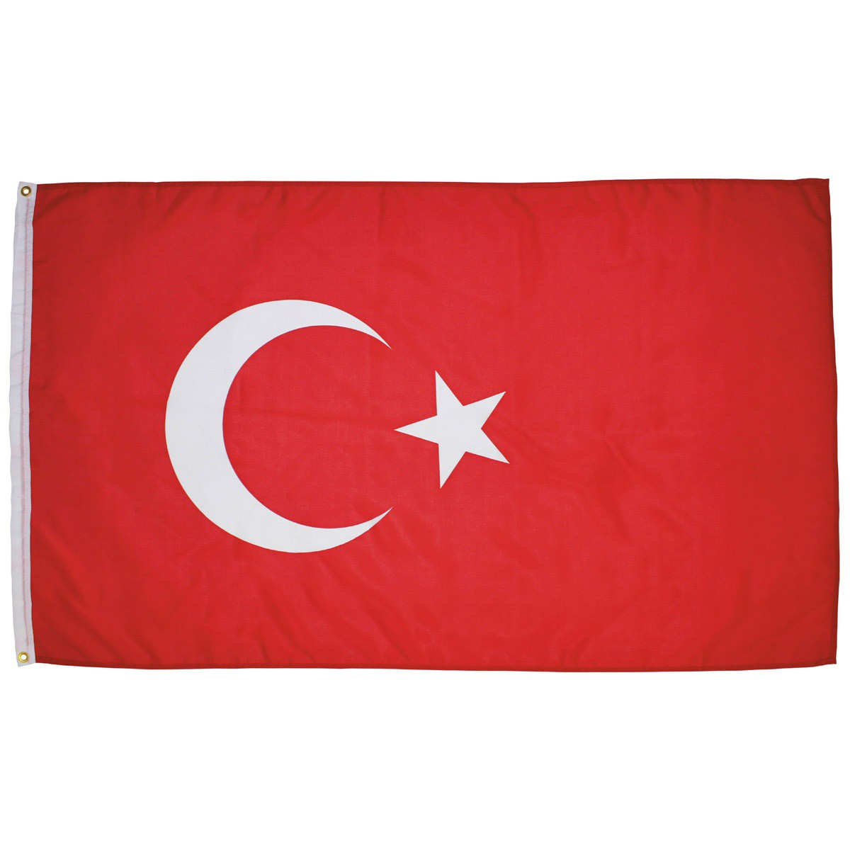 Turecká vlajka 150x90cm obojstranná polyester megamix.sk