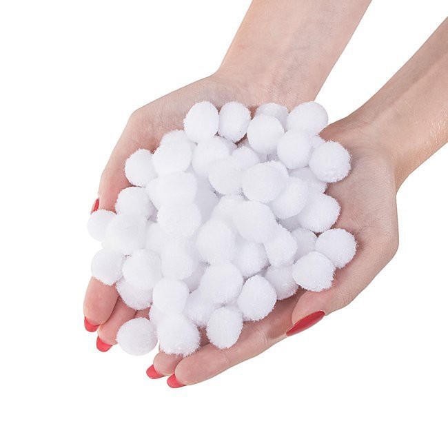 umelé snehové ozdobné guličky 100g 1,8cm megamix.sk