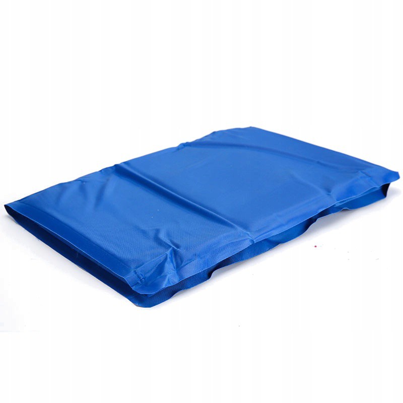 Veľká chladiaca rohož pre psov 90x50x3cm skladateľná vodeodolná modrá megamix.sk