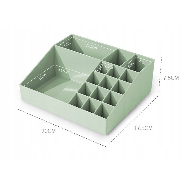 akrylový organizér na kozmetiku 20x18x8cm megamix.sk
