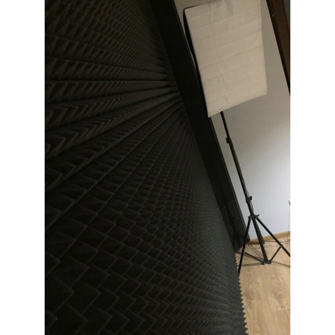 akustická polyuretánová pena 200x100cm 50mm pyramída na hluk tlak zvuk megamix.sk