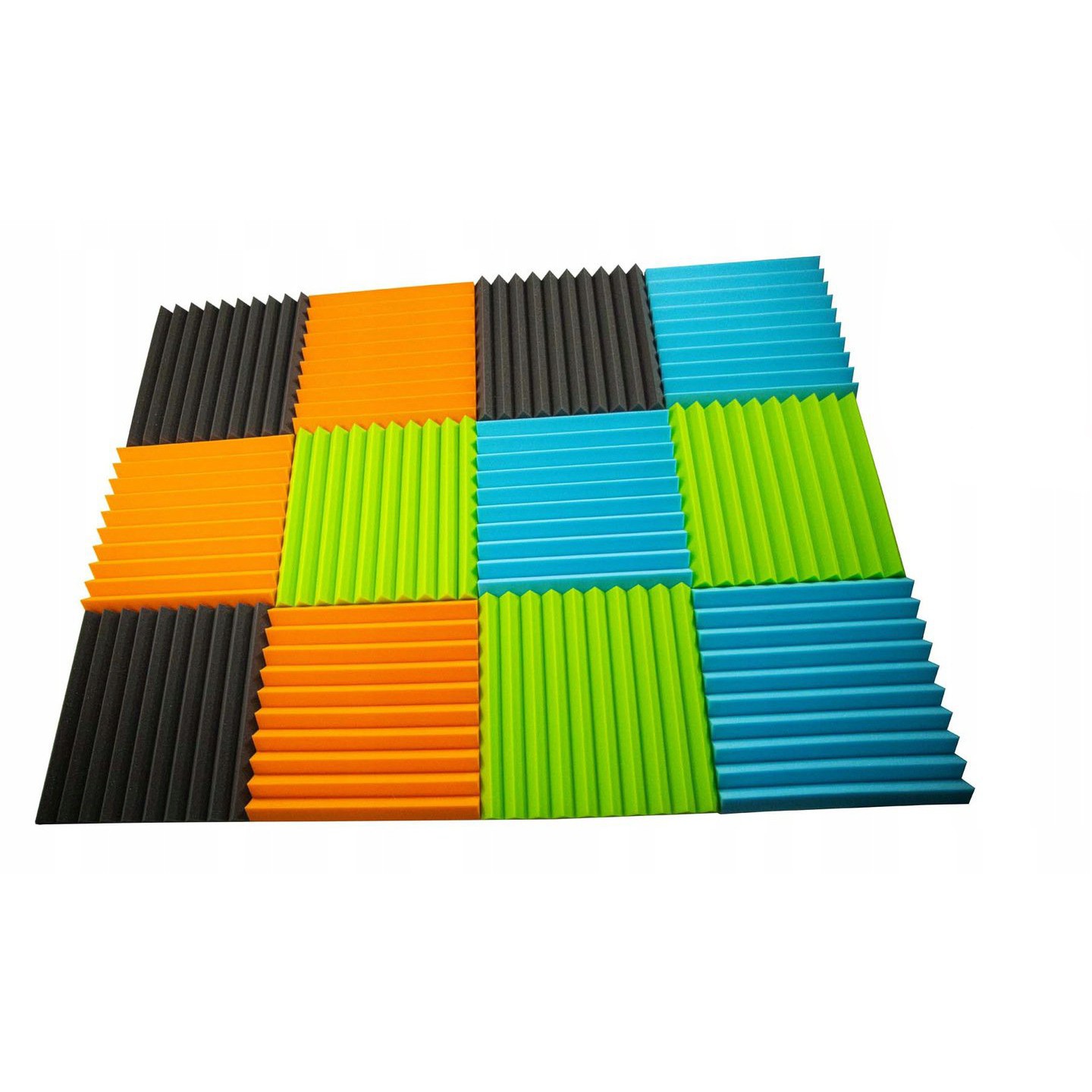 Akustický panel 50x50x5cm modrý samozhášavý nehorľavý megamix