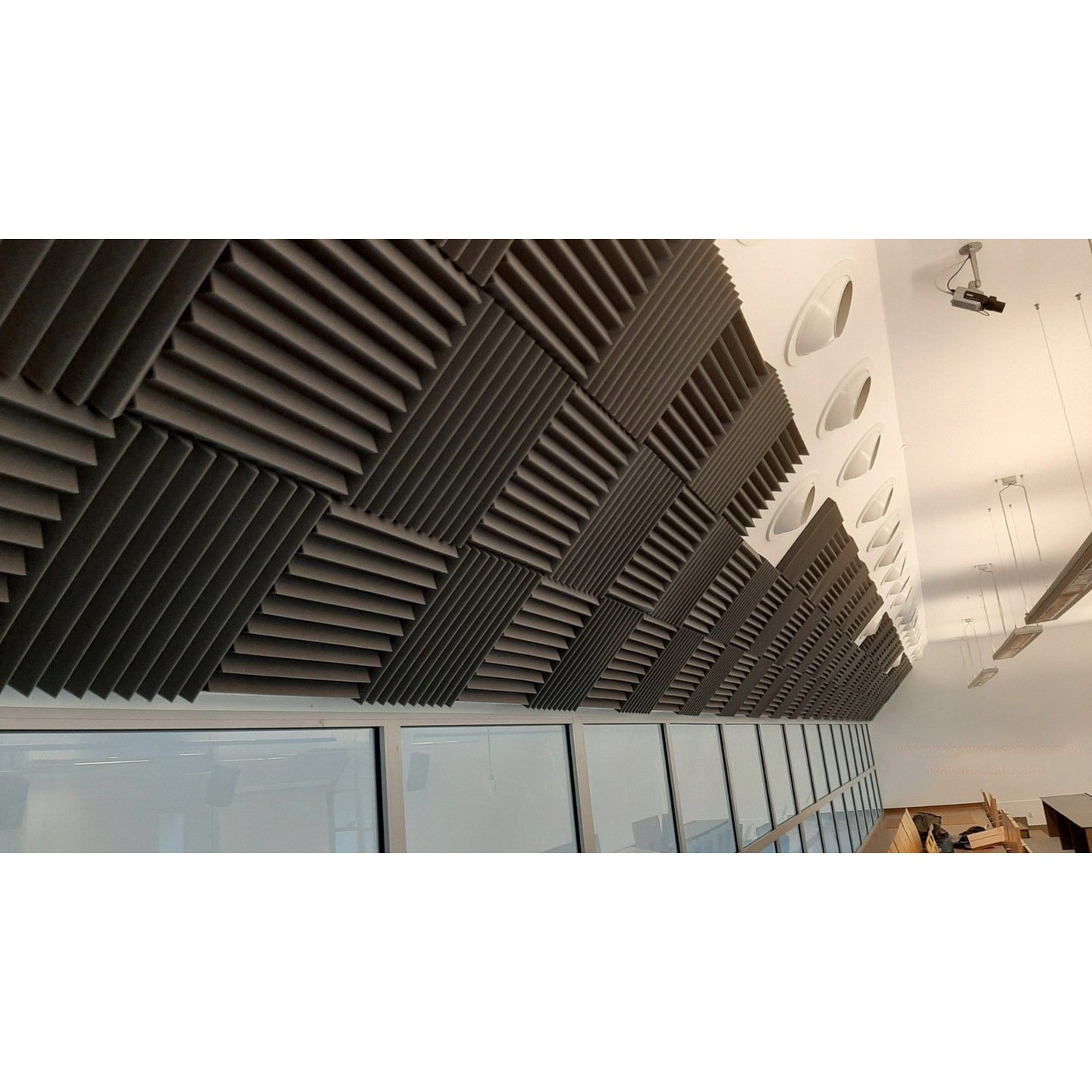 Akustický panel 50x50x5cm modrý samozhášavý nehorľavý megamix