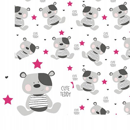 bavlna látka 50x160cm 140g/m2 Cute Teddy megamix.sk
