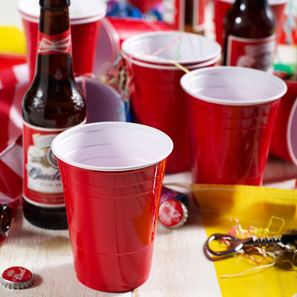 Červené poháre americké RED CUP beerpong 50ks megamix.sk
