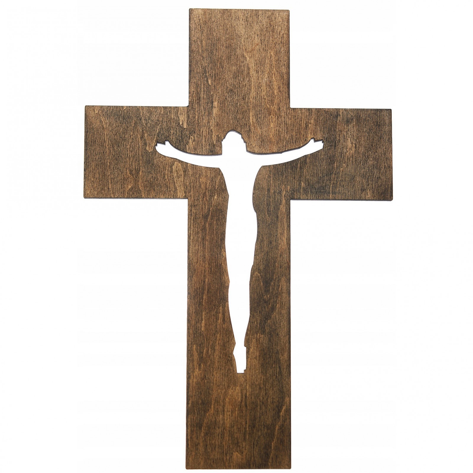 drevený kríž na stenu 20x13x0,7cm megamix.sk