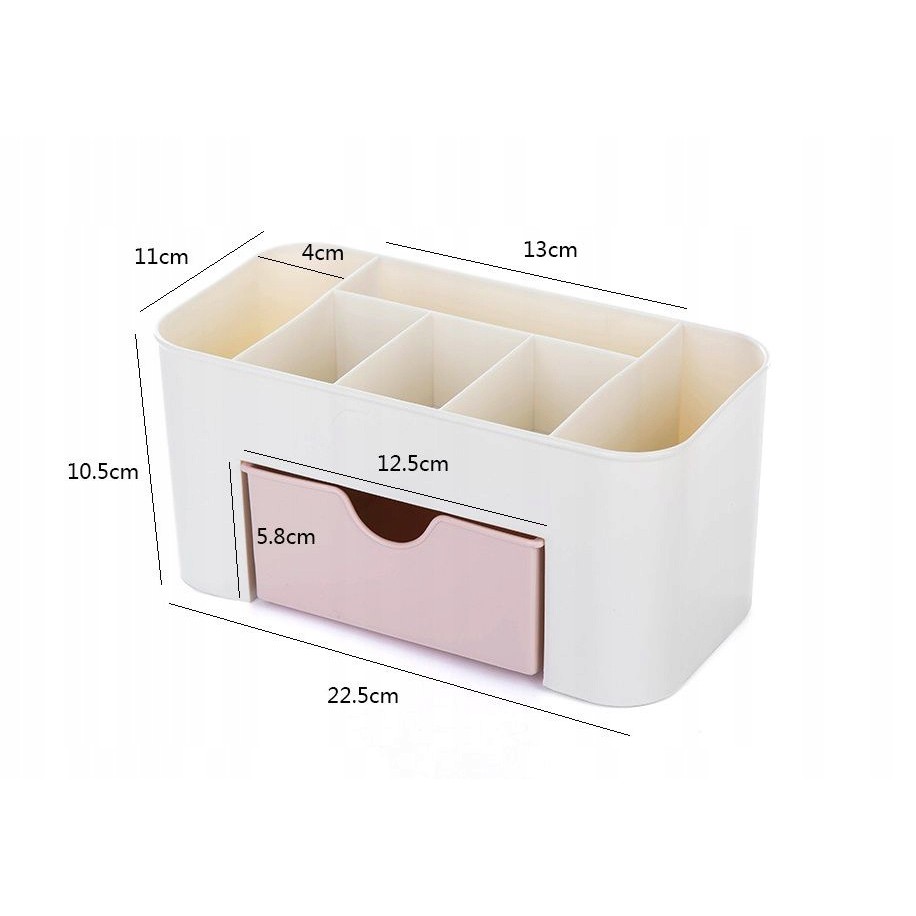 kabinetový šuflík s organizérom na kozmetiku 22x11x10cm megamix.sk