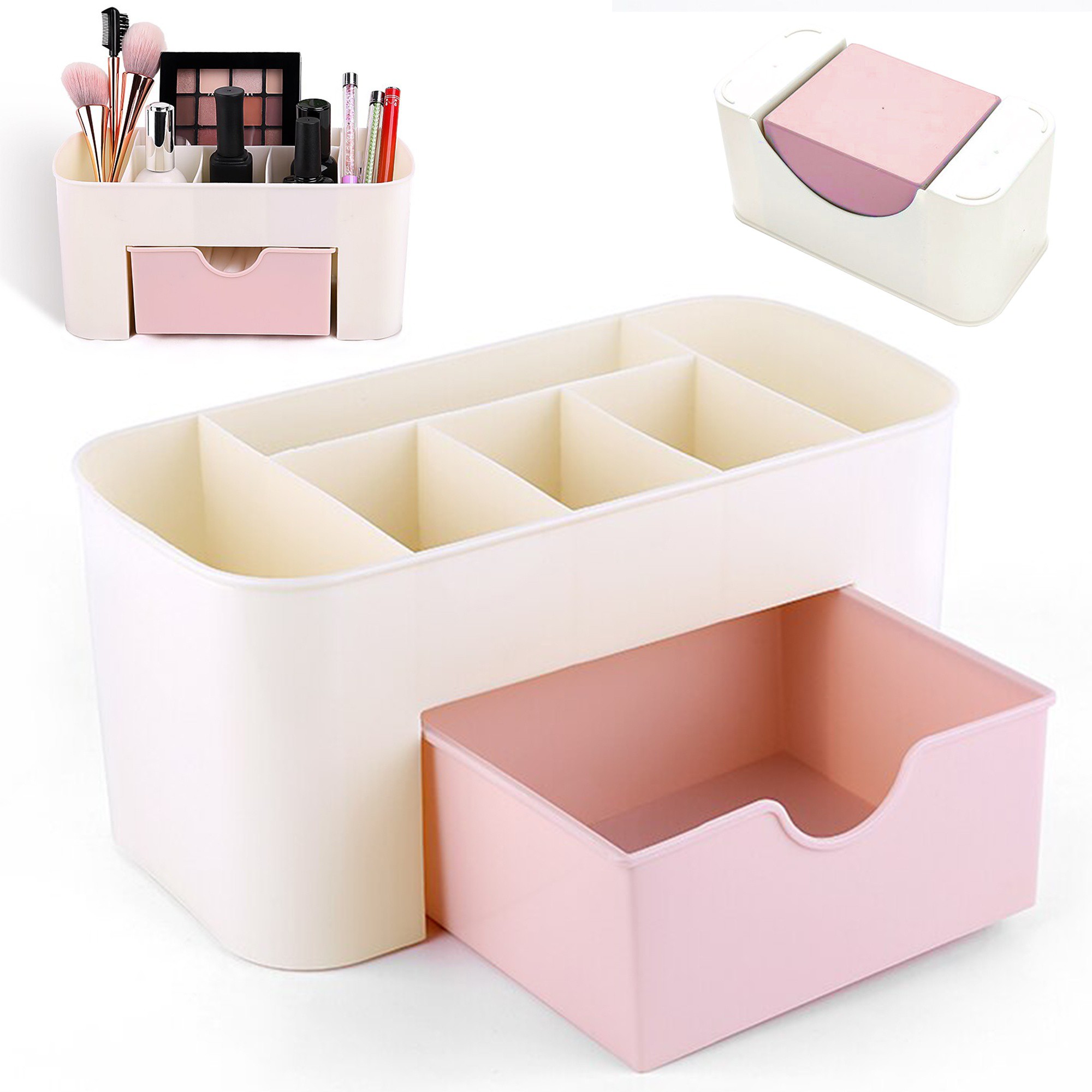 kabinetový šuflík s organizérom na kozmetiku 22x11x10cm megamix.sk