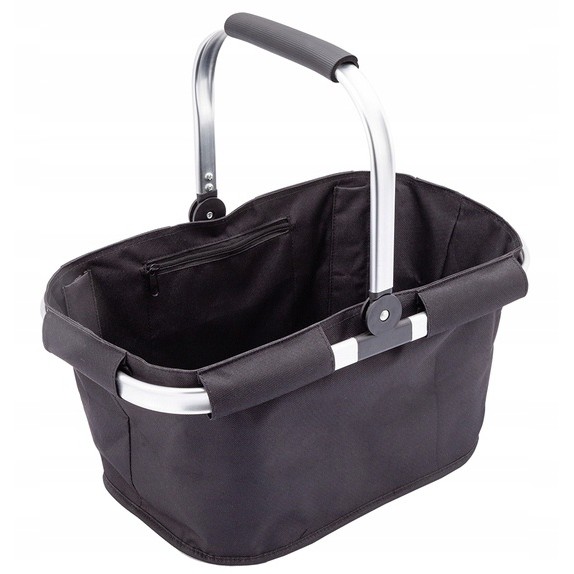 košík na picnic nákup čierny 44x26x26cm max. 8kg megamix.sk