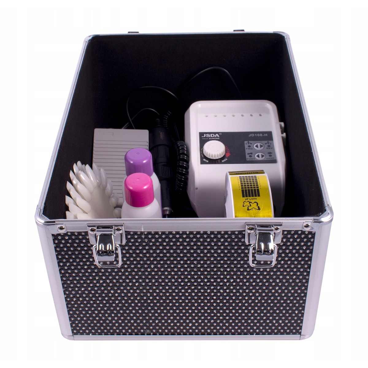 kozmetický kufrík rozkladací 34x25x42cm Makeup Box XL čierny megamix.sk