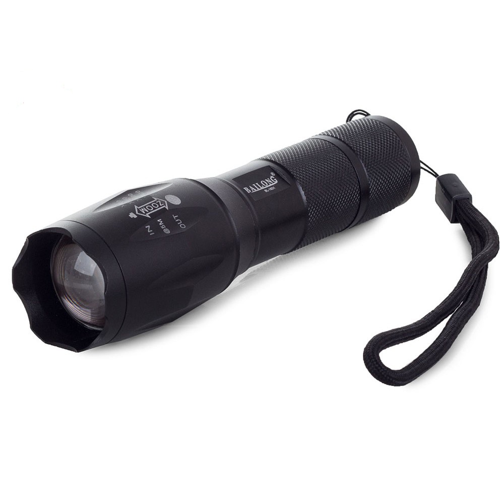 LED baterka ZOOM AAA 13cm čierna taktická megamix.sk