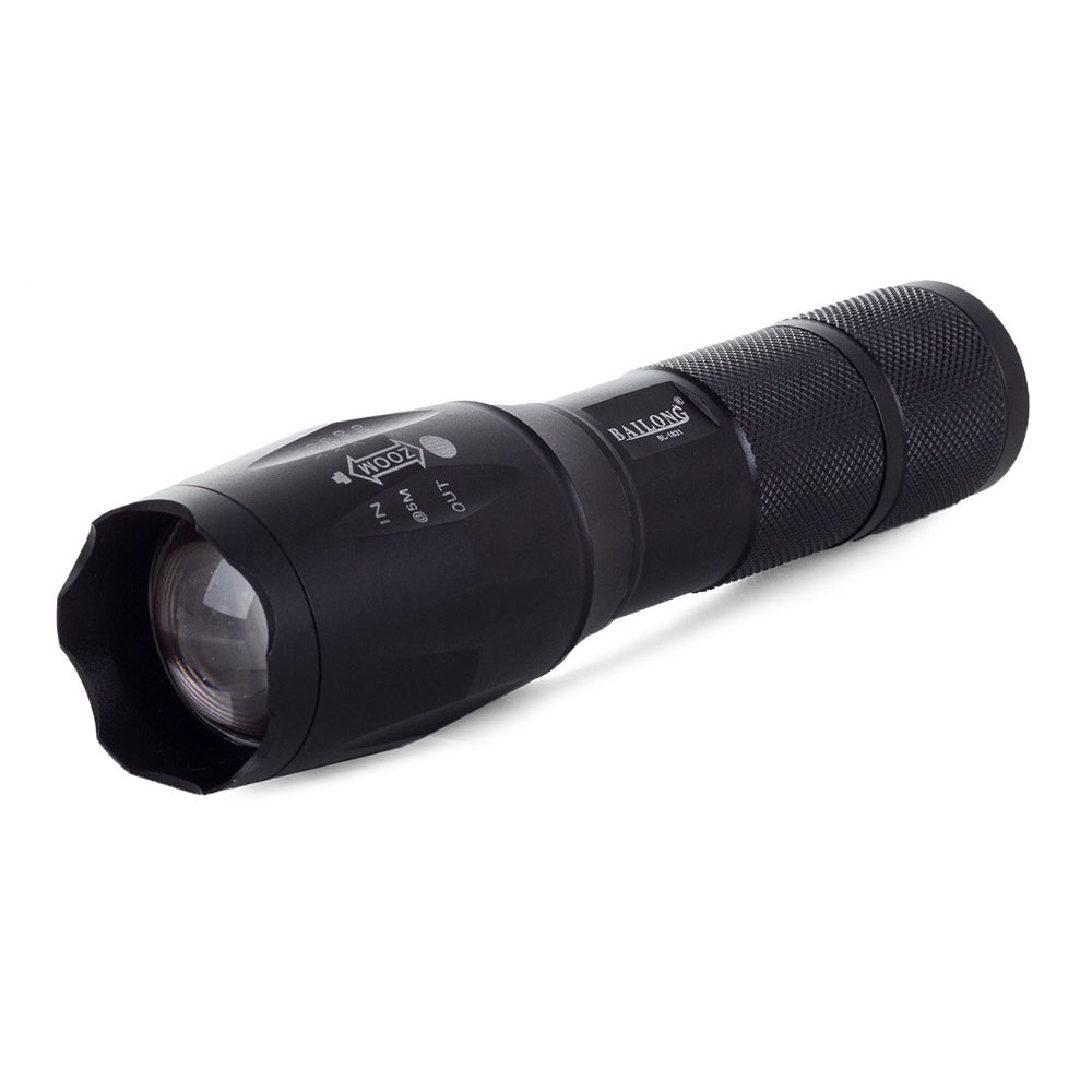 LED baterka ZOOM AAA 13cm čierna taktická megamix.sk