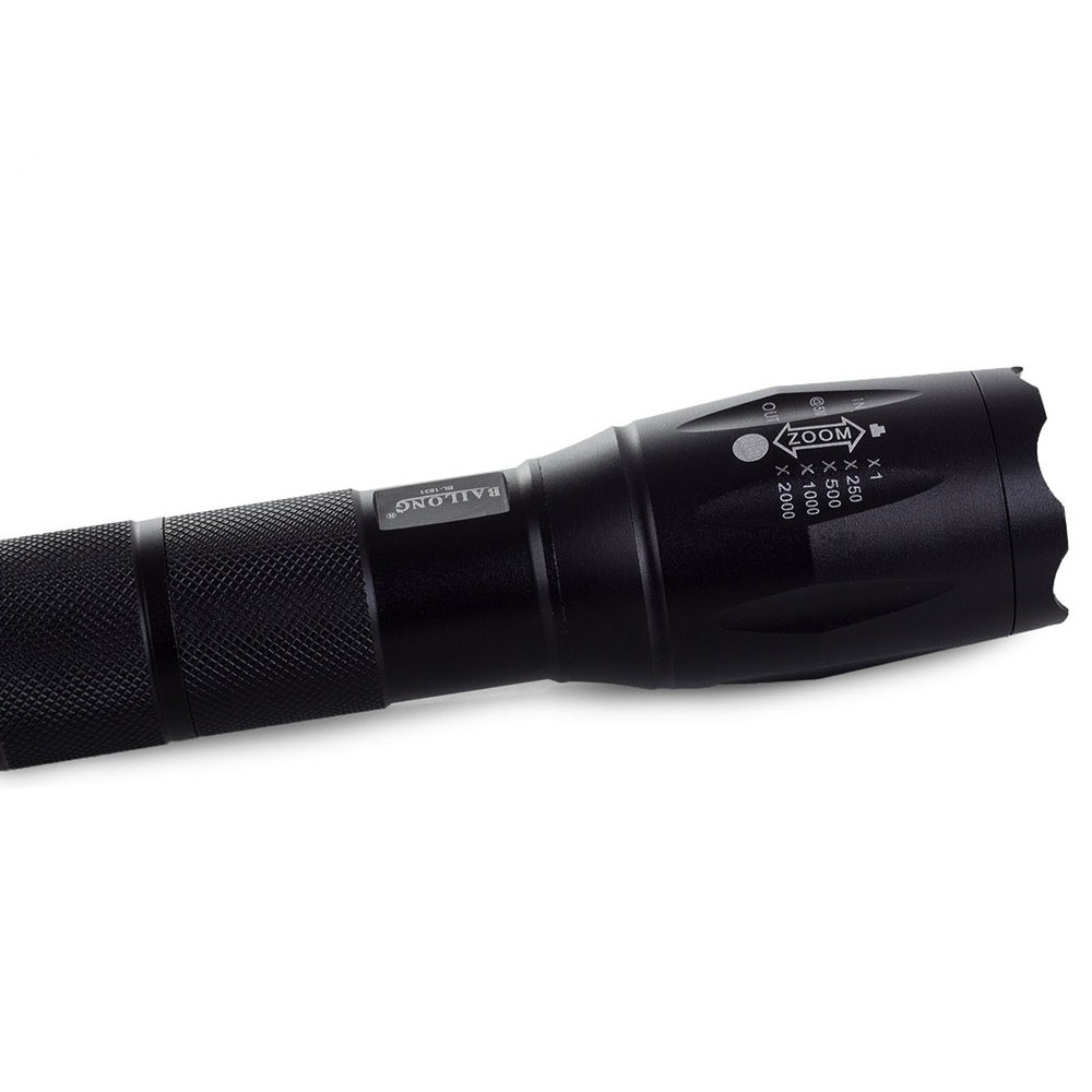 LED baterka ZOOM AAA 13cm čierna taktická megamix.sk
