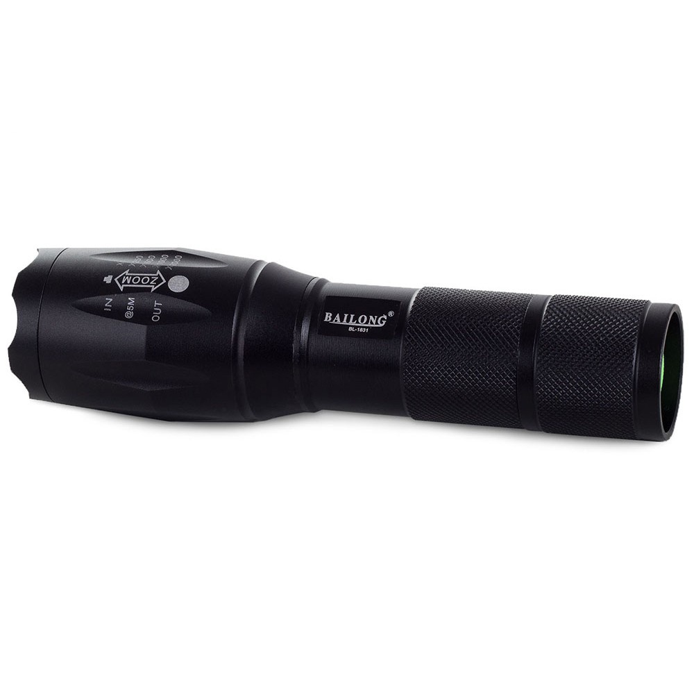 LED baterka ZOOM AAA 13cm čierna taktická megamix.sk
