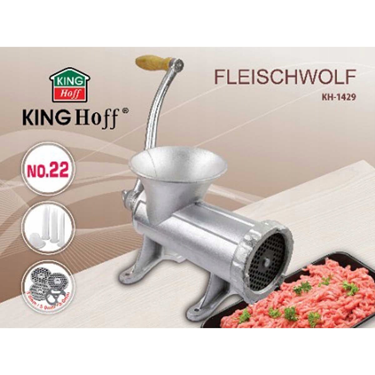 mlynček na mäso Kinghoff megamix.sk