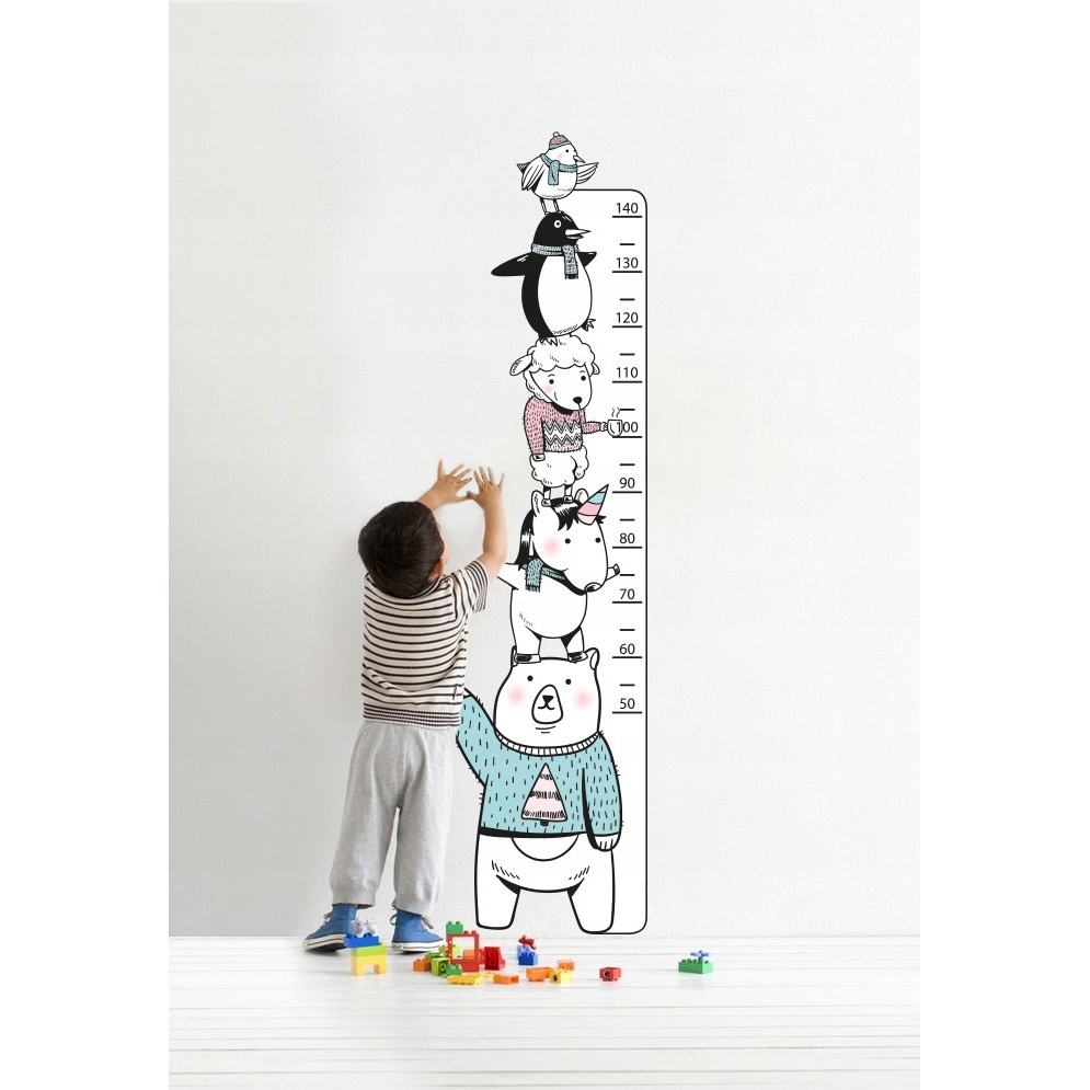 Nálepka na stenu na meranie výšky pre deti megamix.sk
