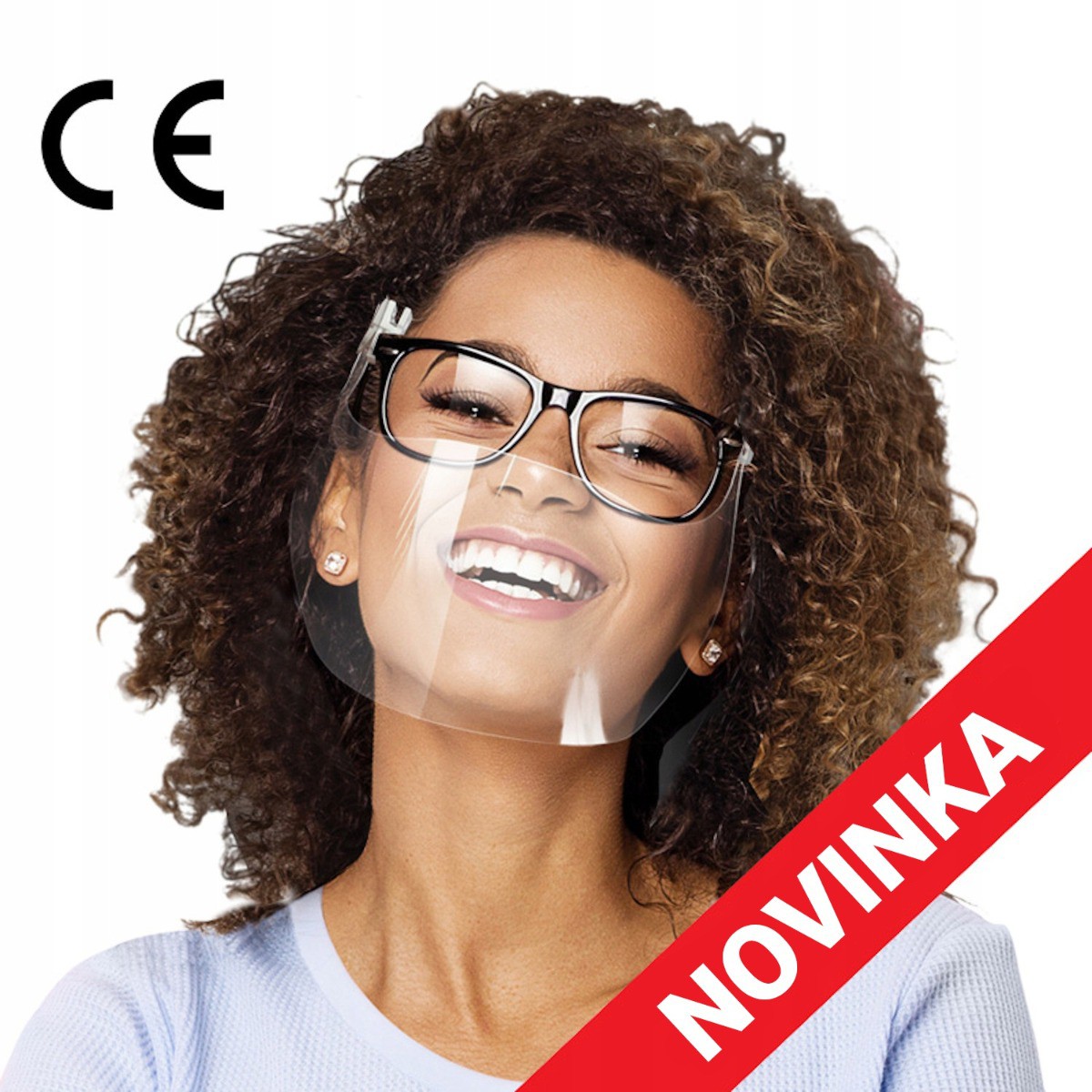 Ochranný kryt na tvár na okuliare priehľadný štít megamix.sk