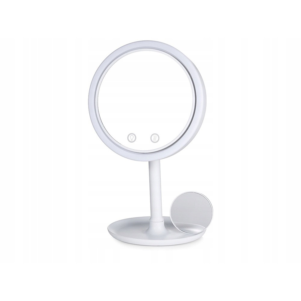 Osvetlené LED zrkadlo 5x 7,5cm s ventilátorom megamix.sk
