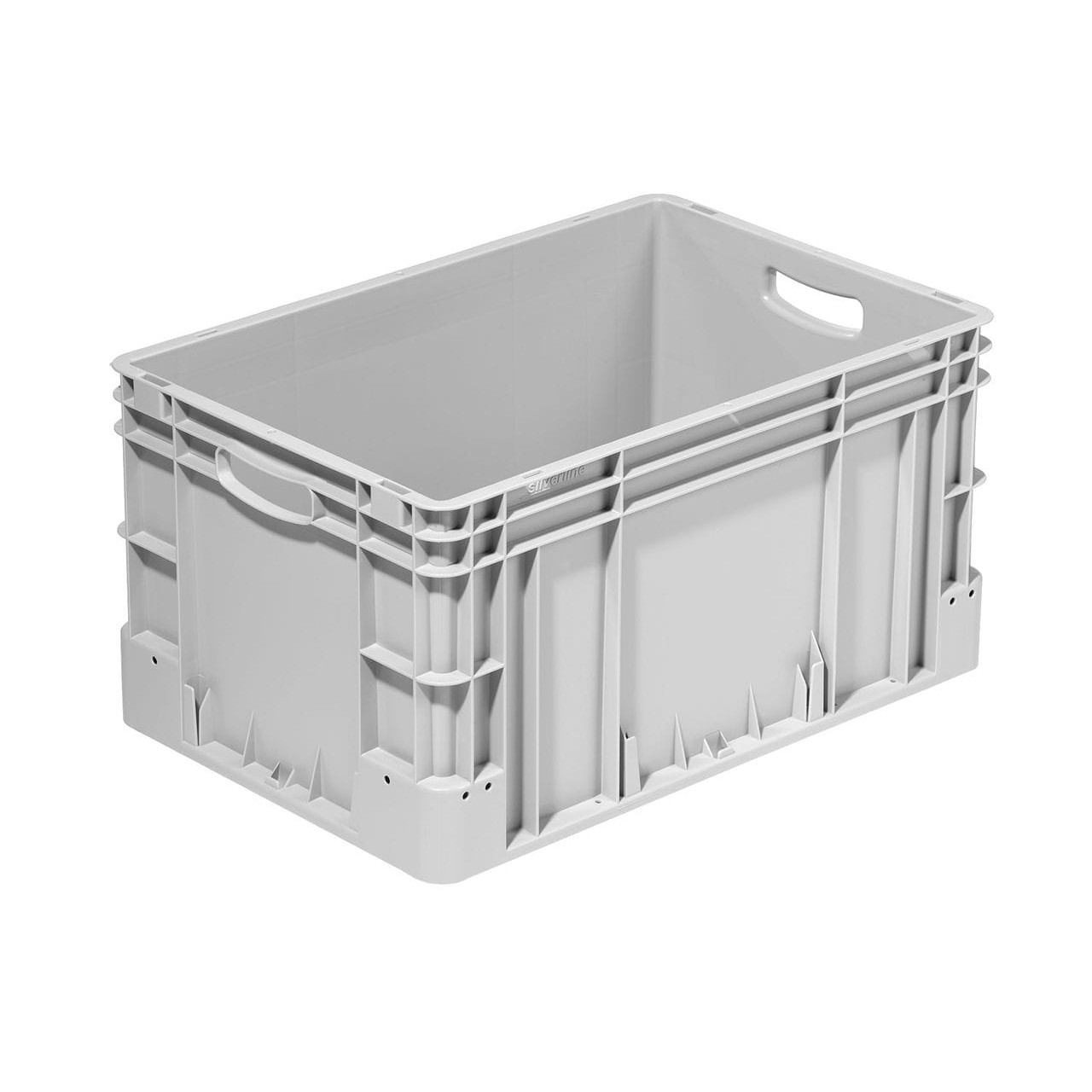 plastová nádoba 600x400x320mm 60l šedá vanička s rukoväťami megamix.sk