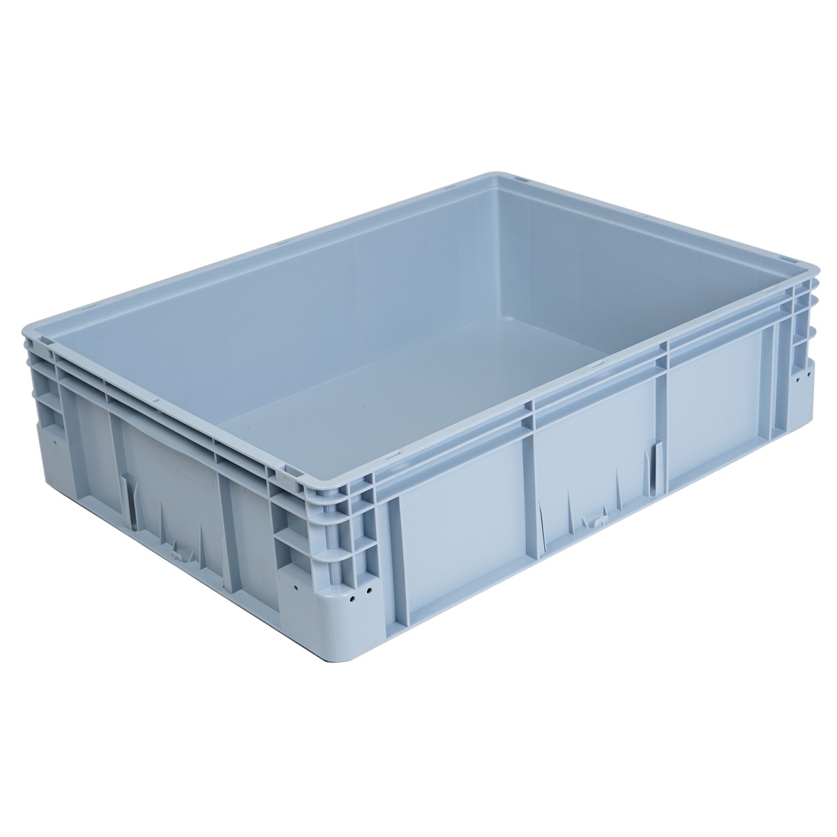 plastová nádoba plná vanička 800x600x220mm 90l šedá megamix.sk