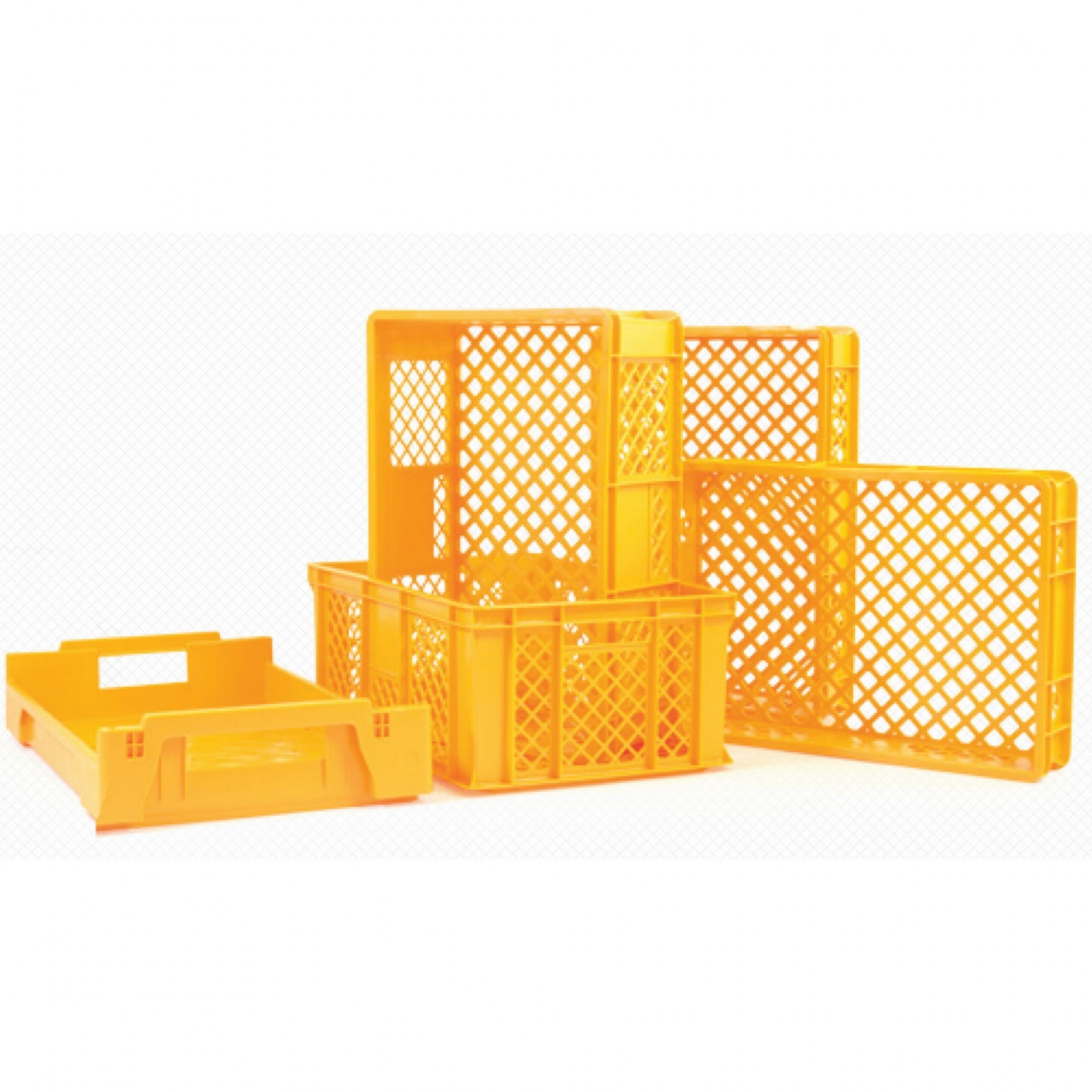 plastová nádoba prepravka na pečivo 600x400x110mm 19l žltá megamix.sk
