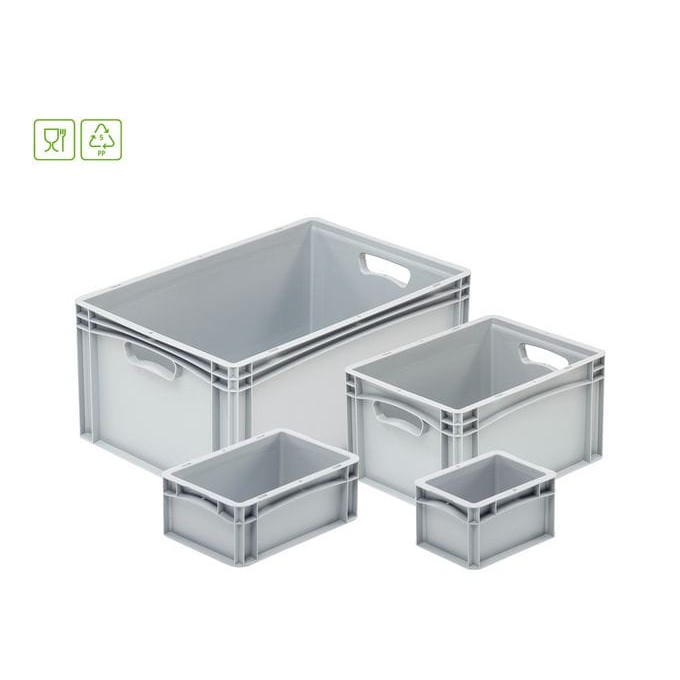 plastová plná nádoba 30l 400x300x320mm šedá megamix.sk