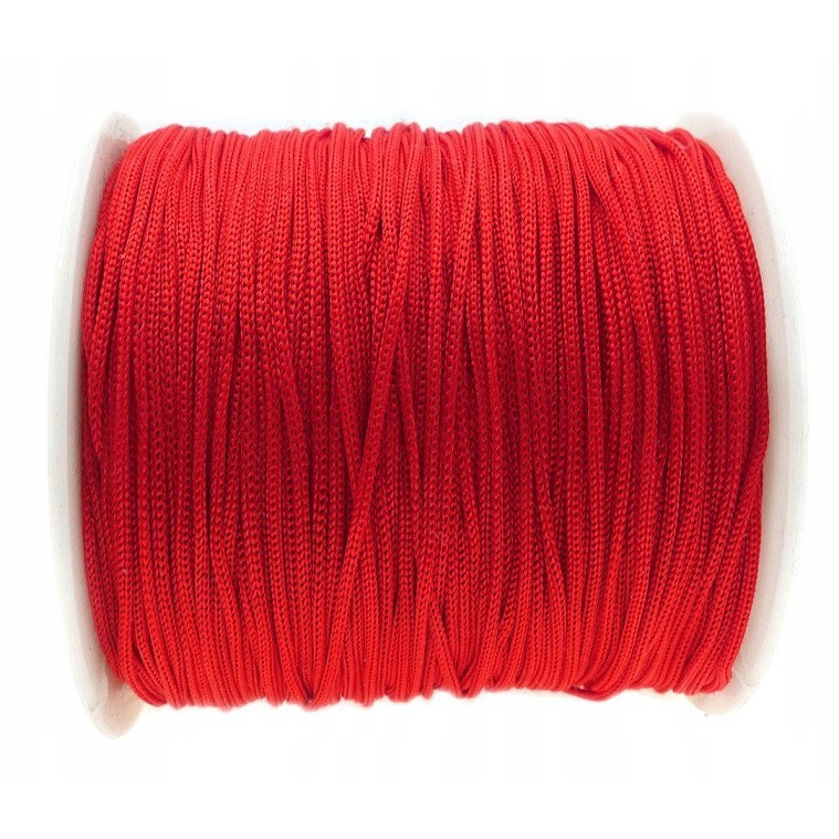 pletená šnúra 40m 0.8mm červená polyester megamix.sk