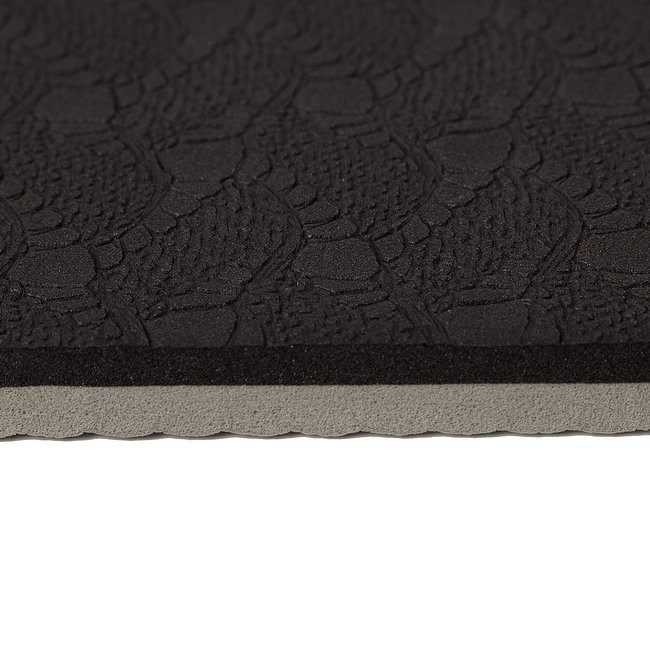 podložka na cvičenie joga fitness 183x61cm 6mm čierna sivá megamix.sk