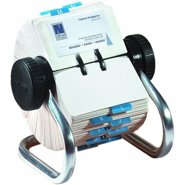 Rolodex otočný držiak na vizitky poznámky recepty megamix.sk