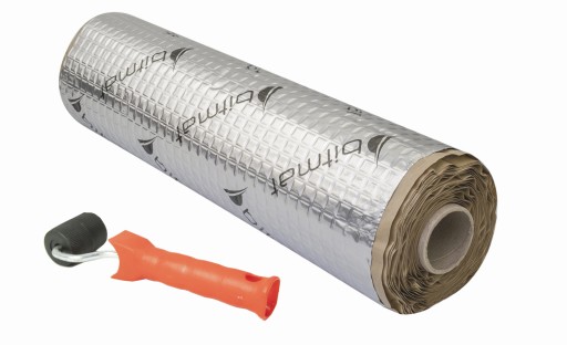 Samolepiaca butylová hliníková rohož 1,5mm 400x50 cm AB-1 + tlakový valec ZADARMO megamix