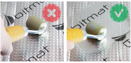 Samolepiaca butylová hliníková rohož 1,5mm 400x50 cm AB-1 + tlakový valec ZADARMO megamix