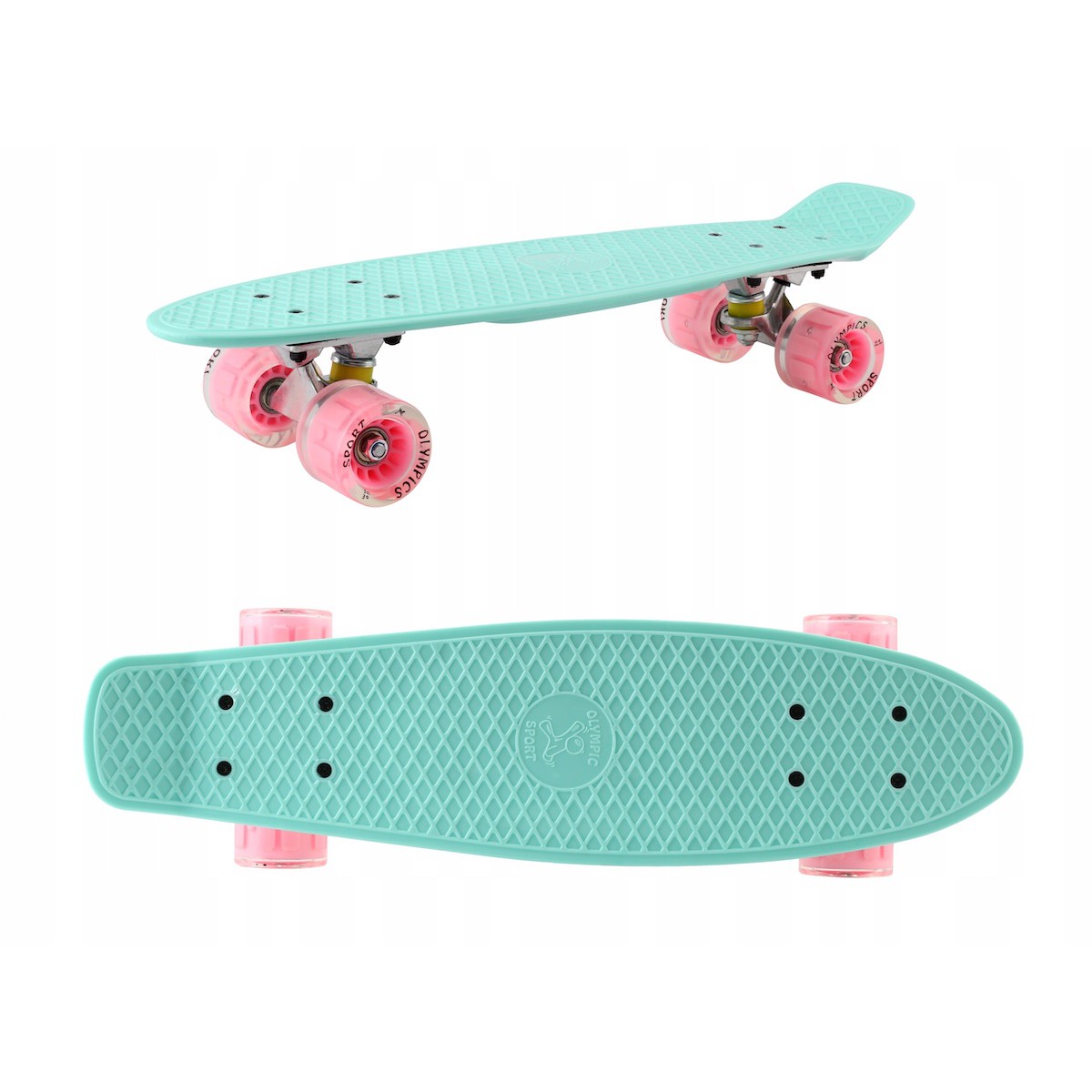 Skateboard 56cm LED svetlá podsvietené kolesá megamix.sk