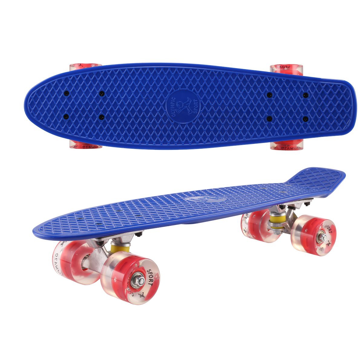 Skateboard 56cm LED svetlá podsvietené kolesá megamix.sk