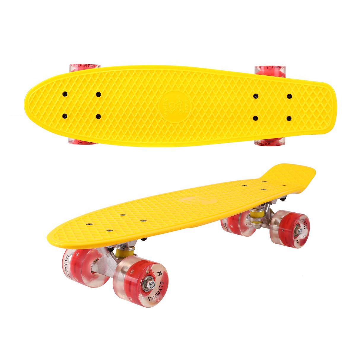 Skateboard 56cm LED svetlá podsvietené kolesá megamix.sk