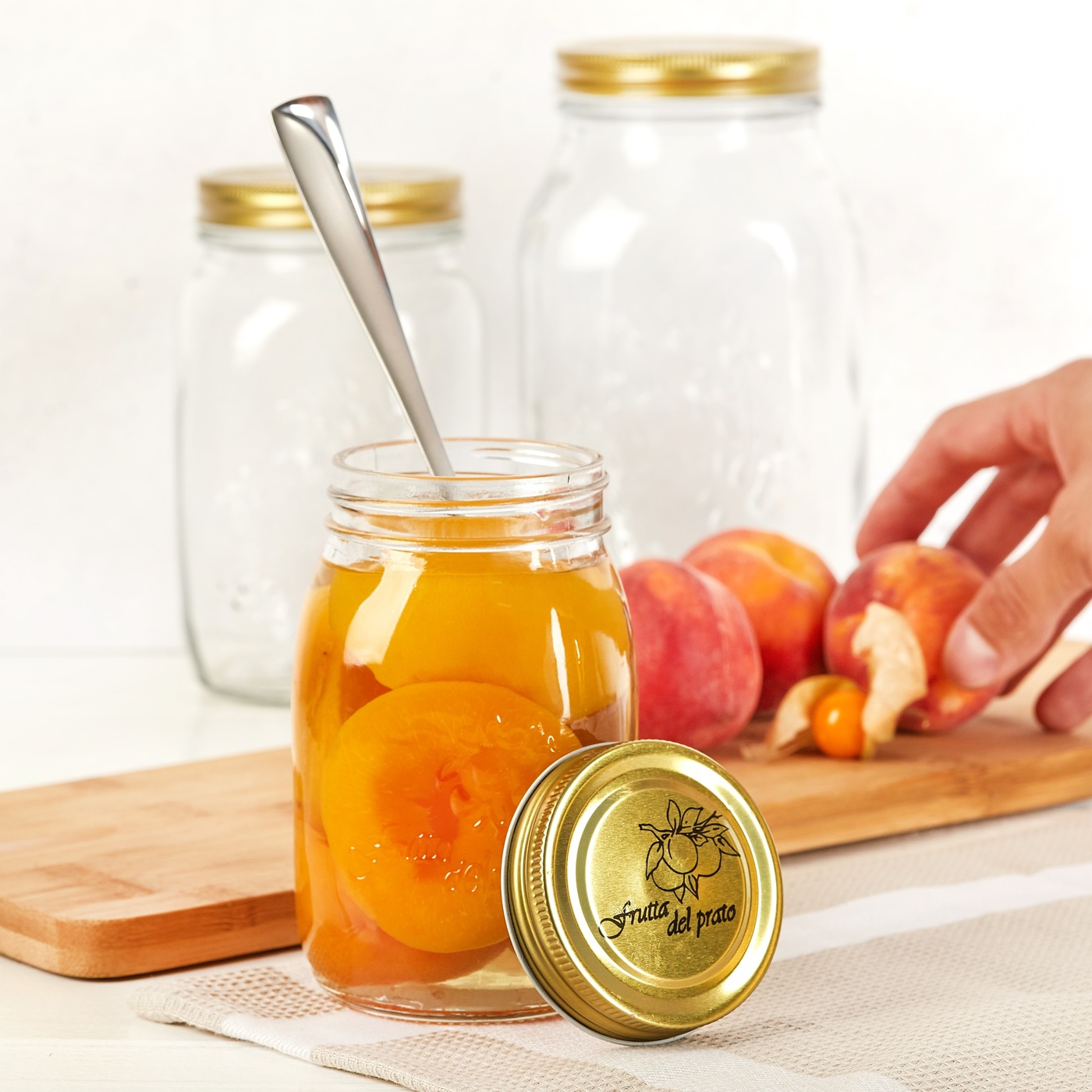 Sklenená dóza s vrchnákom Aldin 1000 ml