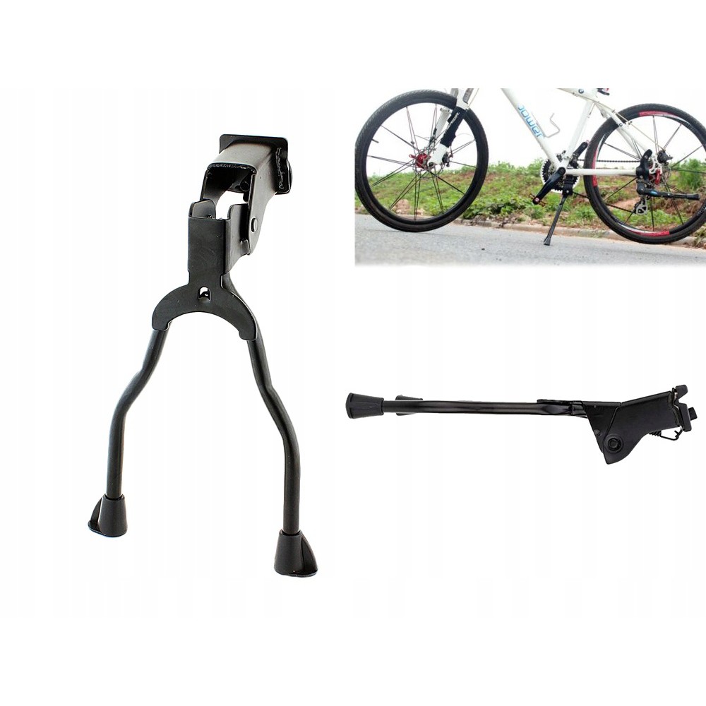 Stojan na bicykel zdvojená noha 35x20cm hliník čierny megamix.sk