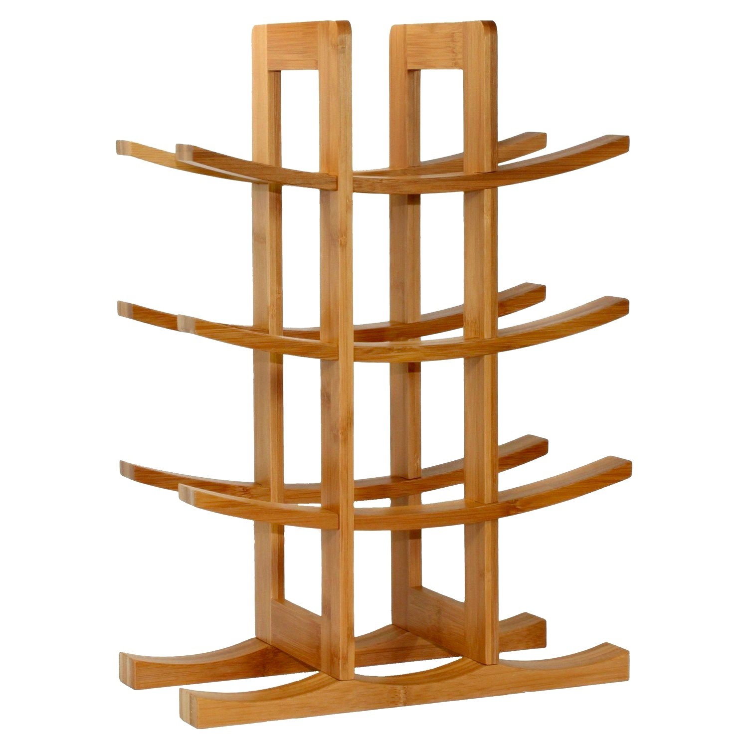 stojan na víno na 12 fliaš 42x30x16cm prírodný bambus megamix.sk