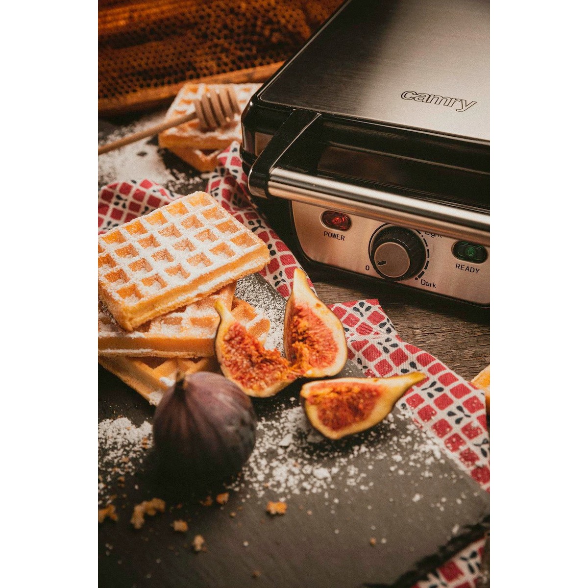 vaflovač na gofry vafle 1500W platne prášok na cesto megamix.sk