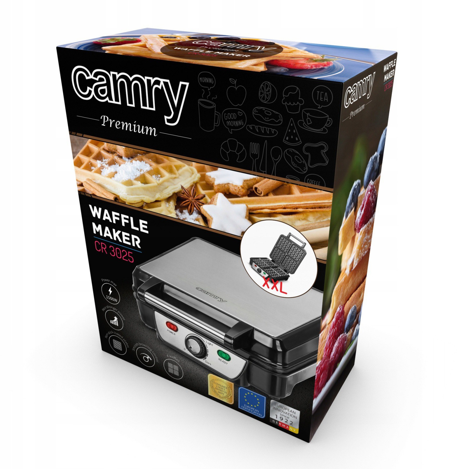 vaflovač na gofry vafle 1500W platne prášok na cesto megamix.sk