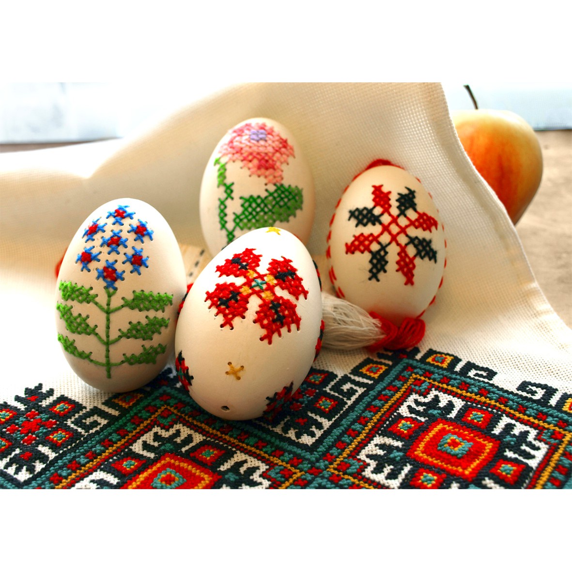 veľkonočné vajíčka zdobenie predaj dekorácie kraslice maľované husacie megamix.sk
