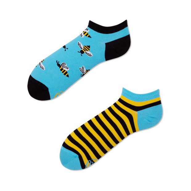 veselé ponožky BEE BEE včielky úľ 39-42 nízke farebné megamix.sk