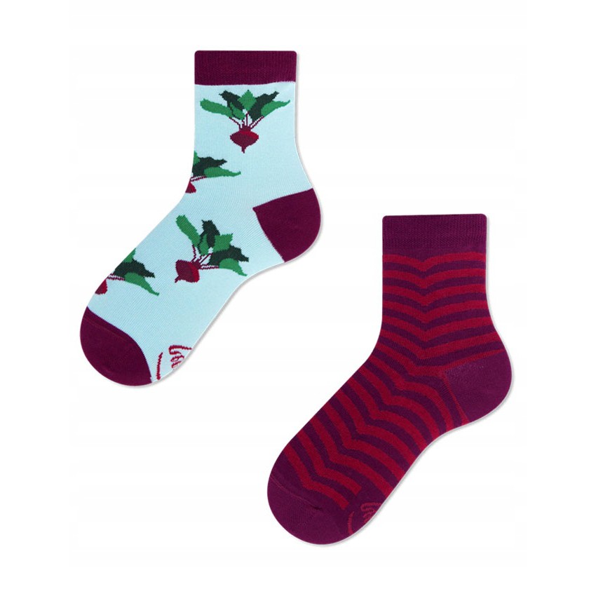 veselé ponožky BEETROOT repa 27-30 farebné megamix.sk