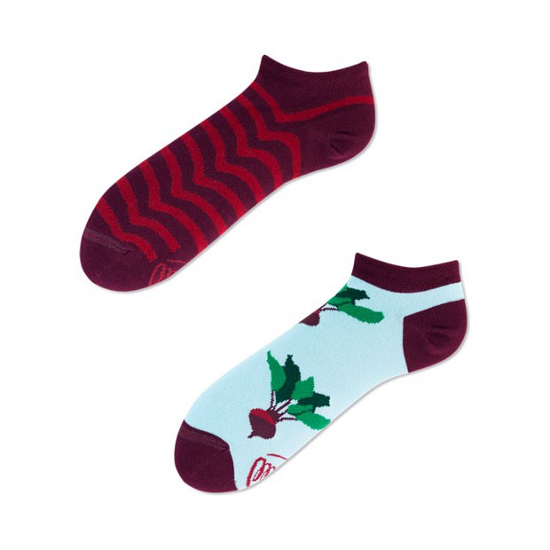 veselé ponožky BEETROOT repa 35-38 nízke farebné megamix.sk