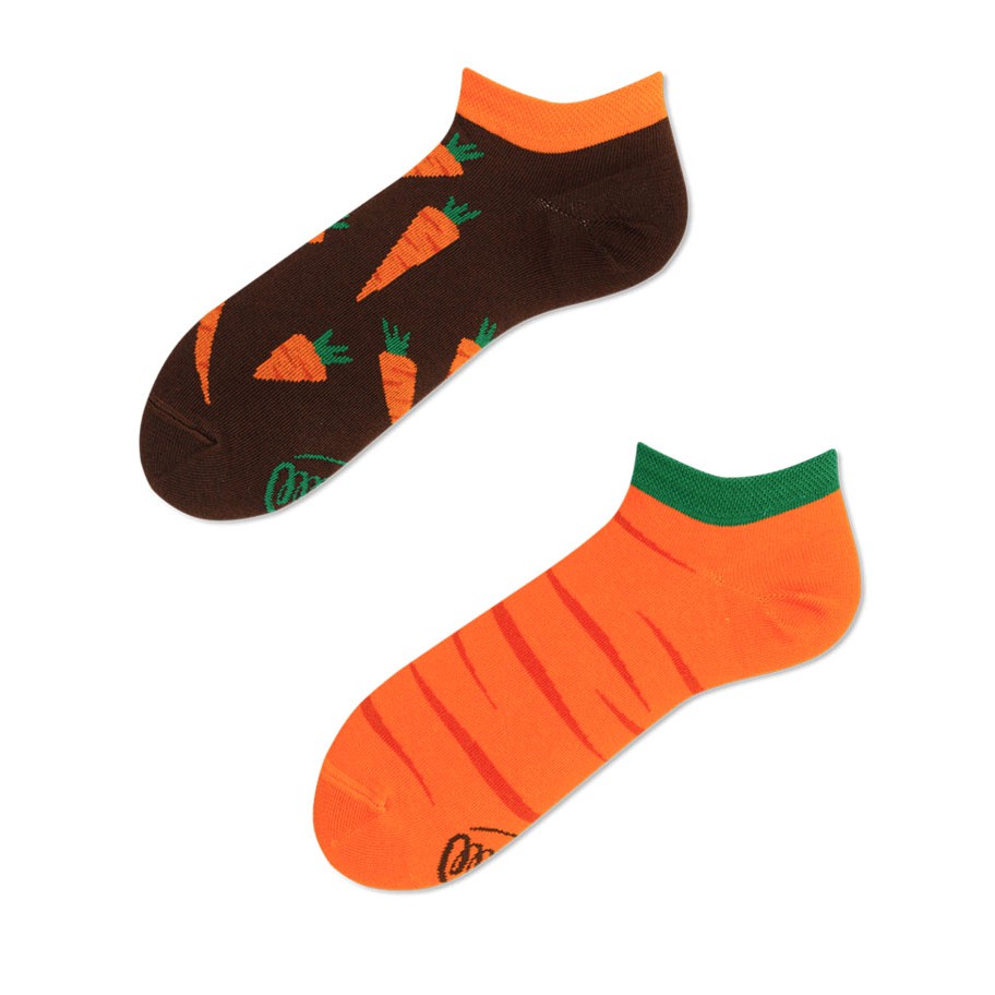 veselé ponožky GARDEN CARROT mrkva 35-38 nízke farebné megamix.sk