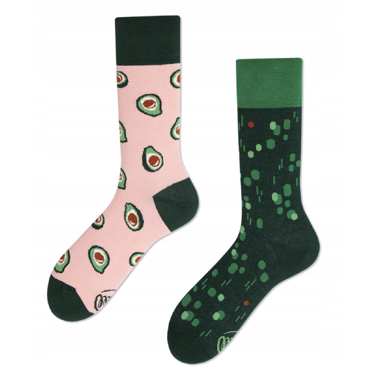 veselé ponožky GREEN AVOCADO zelené avokádo 39-42 farebné megamix.sk