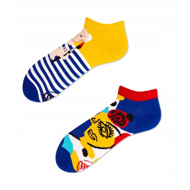 veselé ponožky PICASSOCKS Pablo umenie maľby 35-38 nízke farebné megamix.sk