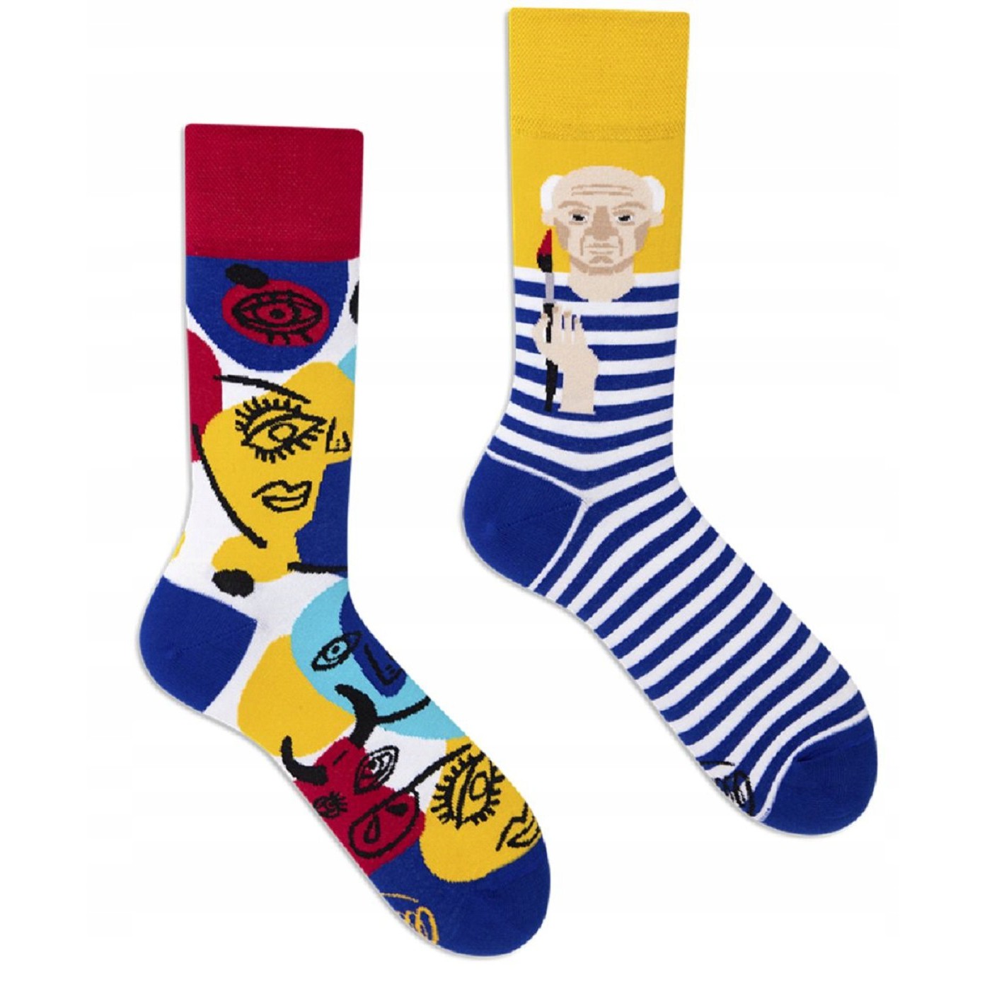 veselé ponožky PICASSOCKS Pablo umenie maľby 39-42 farebné megamix.sk