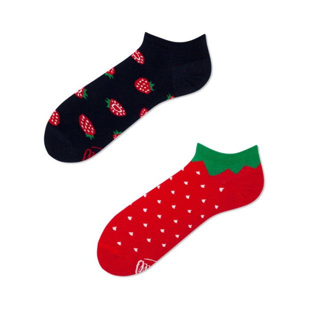 veselé ponožky STRAWBERRIES jahody 39-42 nízke farebné megamix.sk