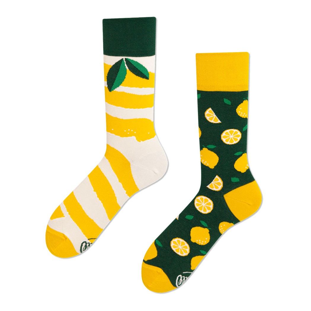 veselé ponožky LEMON citrón lístky 39-42 farebné megamix.sk