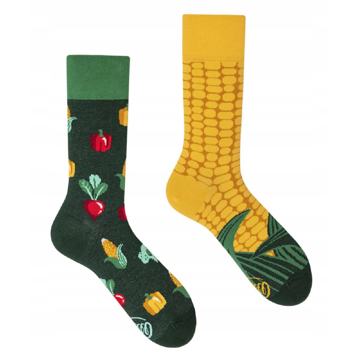 veselé ponožky VEGGIE MIX kukurica zelenina 39-42 farebné megamix.sk